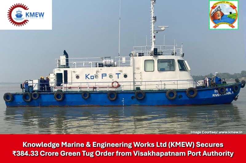 Knowledge Marine & Engineering Works Ltd (KMEW) Secures ₹384.33 Crore Green Tug Order from Visakhapatnam Port Authority